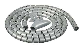 Кабельный органайзер Buro BHP CG155S Spiral Hose 15x1500mm Silver