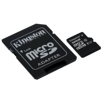 Карта памяти microSD 32Gb Kingston microSDHC CLASS 10  UHS-I + адаптер SD