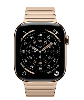 Смарт-часы Apple Watch Series 11 46mm Titanium Link Bracelet Gold (золотистый)