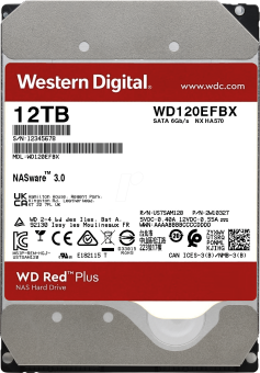 Жесткий диск SATA 12Tb WD Red Plus 7200rpm 256Mb SATA-3