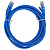 Кабель патч-корд .Patch cord кат.5e  2.0м, Cablexpert, многожильный, синий