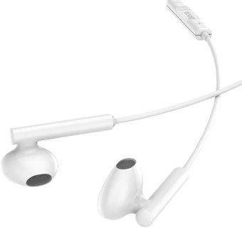 Наушники проводные HOCO M64 (микрофон, вставные) белый