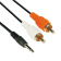 Кабель аудио-видео 3.5Jack (m) < - > 2RCA (m) 10.0м, Cablexpert