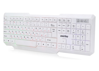 Клавиатура проводная Smartbuy ONE 333 RGB Led White