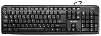 Клавиатура проводная Canyon CNE-CKEY01RU Black
