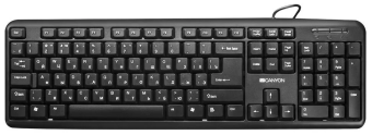 Клавиатура проводная Canyon CNE-CKEY01RU Black