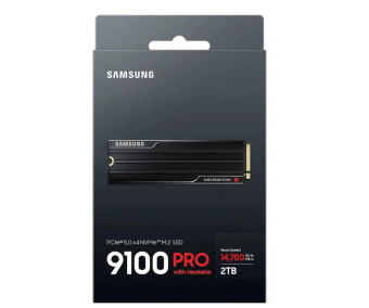 Накопитель SSD M.2 2Tb Samsung 9100 PRO (PCI-E 5.0 x4, 14700/13400 Мбайт/сек, с радиатором)