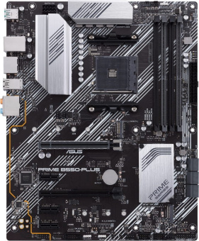 Материнская плата Socket AM4 ASUS PRIME B550-PLUS (B550) 4*DDR4 3*PCI-Ex1 2*PCI-Ex16 6*SATA 2*M.2 HD