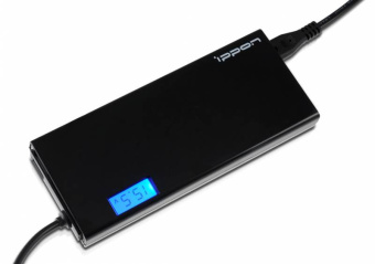 Блок питания для ноутбука Ippon SD90U универсальный (15-19.5V, 90W, USB, 8 сменных разъемов питания)