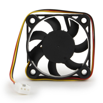 Вентилятор для корпуса 50mm Gembird D50SM-12AS (3pin, 50x50x10мм, 24дБ, 4500об/мин, провод  25cm)