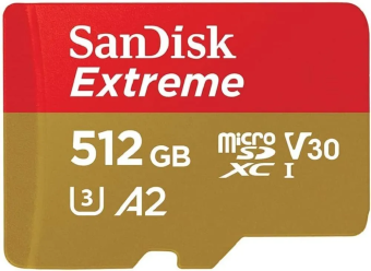 Карта памяти microSD 512Gb SanDisk Ultra Class 10 UHS-I с SD адаптером