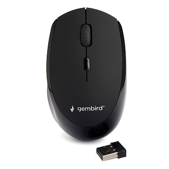 Мышь беспроводная Gembird MUSW-354 Wireless soft touch Black