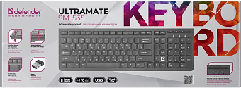 Клавиатура беспроводная Defender UltraMate SM-535 Slim черный