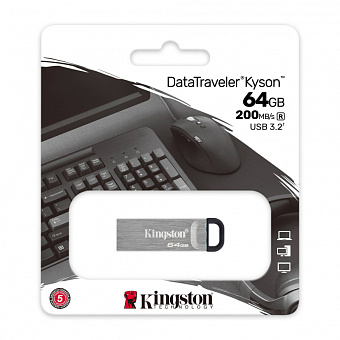 Флешка .64Gb Kingston DataTraveler Kyson, USB 3.2  Gen 1