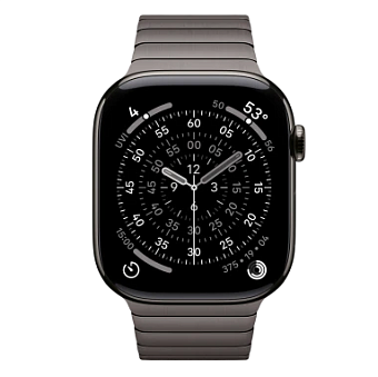 Смарт-часы Apple Watch Series 11 46mm Titanium Link Bracelet Slate (графитовый)