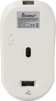 Мышь беспроводная Smartbuy ONE 344CAG Wireless с Li-Ion зарядкой от USB White