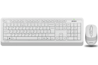 Комплект беспроводной (клавиатура+мышь) A4Tech Fstyler FG1010 Wireless White-Grey