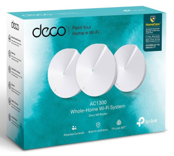 MESH-система ТP-Link Deco M5 AC1300, 5 ГГц, 1000 Мбит/с, 3 шт, белый
