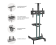 Стойка для телевизора Onkron TS1551 черный 40"-70" макс.55.5кг напольный мобильный