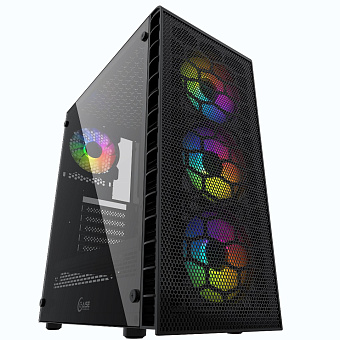 Корпус Powercase Mistral Z4С Mesh LED ATX Bllack