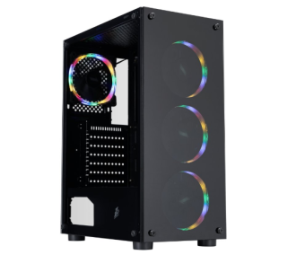 Корпус 1STPLAYER FIRE DANCING V3-B FRGB ATX чёрный