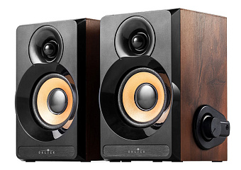 Акустическая система OKLICK OK-161 (2x3W, питание от USB) черный/вишня