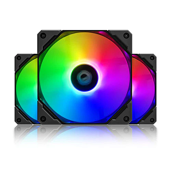 Комплект вентиляторов ID-Cooling TF-12025-ARGB-TRIO ARGB 3-pack, черный
