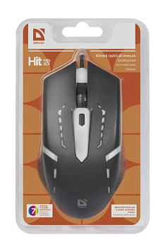 Мышь проводная Defender Hit MB-601 Black