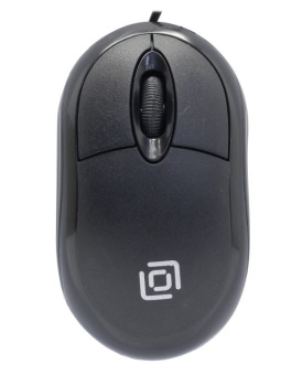 Мышь проводная Оклик 105S черный