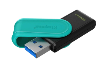 Флешка 128Gb Kingston DataTraveler Exodia S USB3.0, бирюзовый/черный