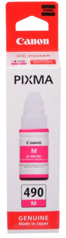 Картридж струйный Canon GI-490M для Canon Pixma G1400/2400/3400, пурпурный