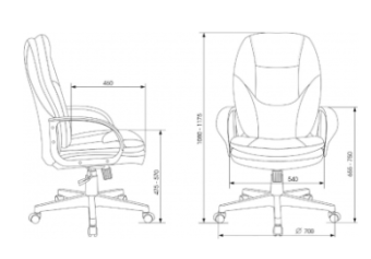 Кресло Бюрократ CH-868LT (ткань) Серый графит