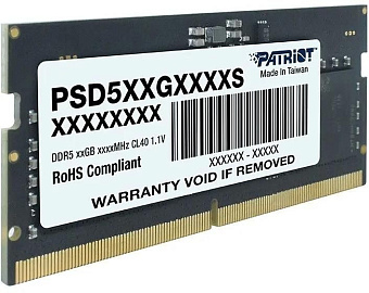 Модуль памяти SODIMM DDR5 .8Gb 5600MHz Patriot Signature Line
