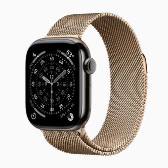 Смарт-часы Apple Watch Series 11 46mm Titanium Milanese Loop Gold (золотистый)