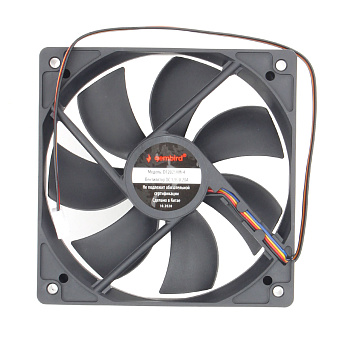 Вентилятор для корпуса 120mm Gembird D12025HM-4 (4-pin, 120x120x25mm, гидродинамический, провод 30 см)