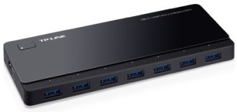 Концентратор USB-A - 7-port USB3.0, TP-Link UH720, блок питания 12B, черный
