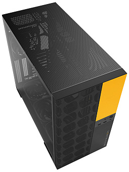 Корпус Geometric Future Model 5 Vent ATX чёрный/Yellow