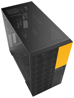 Корпус Geometric Future Model 5 Vent ATX чёрный/Yellow