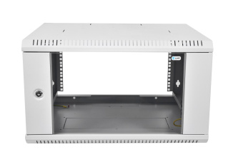 Шкаф коммутационный ЦМО (ШРН-Э-6.350) 6U 600x350мм пер.дв.стекл несъемн.бок.пан.