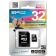 Карта памяти microSD 32Gb SiliconPower microSDHC CLASS 10 + адаптер SD