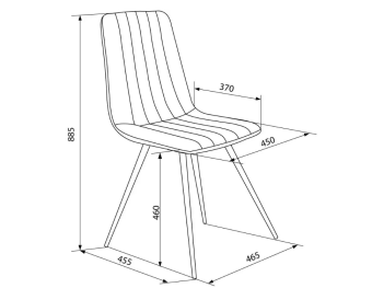 Кресло Бюрократ CH-K6_4 комплект 4шт св.серый Holland 09 металл черный на ножках