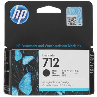 Картридж струйный HP 712 (3ED70A) для HP DesignJet T230/T630, черный