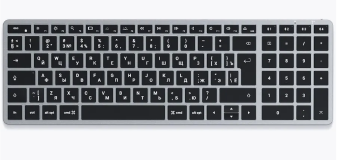 Клавиатура беспроводная Satechi Slim X2 Bluetooth Keyboard Space Gray