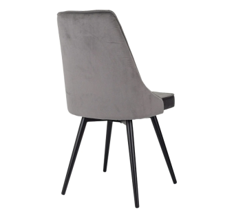 Кресло Бюрократ CH-K4_SP с повор.мех. т.серый Holland 18 металл черный на ножках