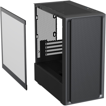 Корпус XASTRA A411M 4ARGB-FG mATX чёрный