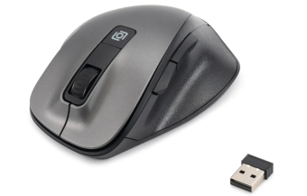 Мышь беспроводная Оклик 504MW черный/серый