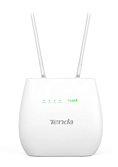 Wi-Fi роутер Tenda 4G06 N300 2.4 ГГц, 100 Мбит/с, SIM-слот, белый