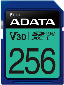 Карта памяти SD 256Gb ADATA Premier Pro SDXC Class 10 100 Мб/с