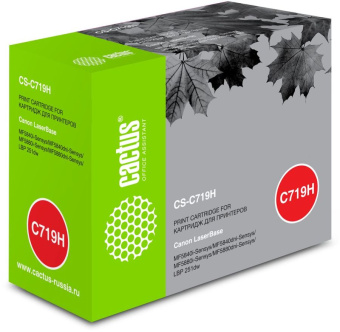 Картридж лазерный Cactus CS-C719H для Canon, 6400 стр. черный