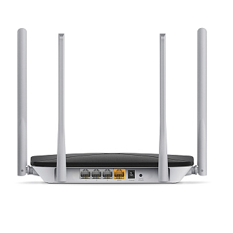 Wi-Fi роутер Mercusys AC12 AC1200, 5 ГГц, 100 Мбит/с, черный